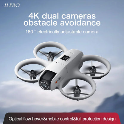 i1PRO NEW Mini Drone Professional 8K HD Camera WIFI Brushless FPV With Flow Screen Remote Control Avoidance Aerial UAV Toys Gift