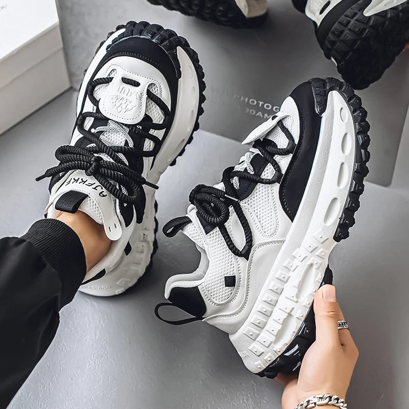 Winter Running Shoes for Men Chunky Sneakers Work Wear Man Athletic Mens Tennis Platform Footwear Trends 2025 Comfort Skateboard