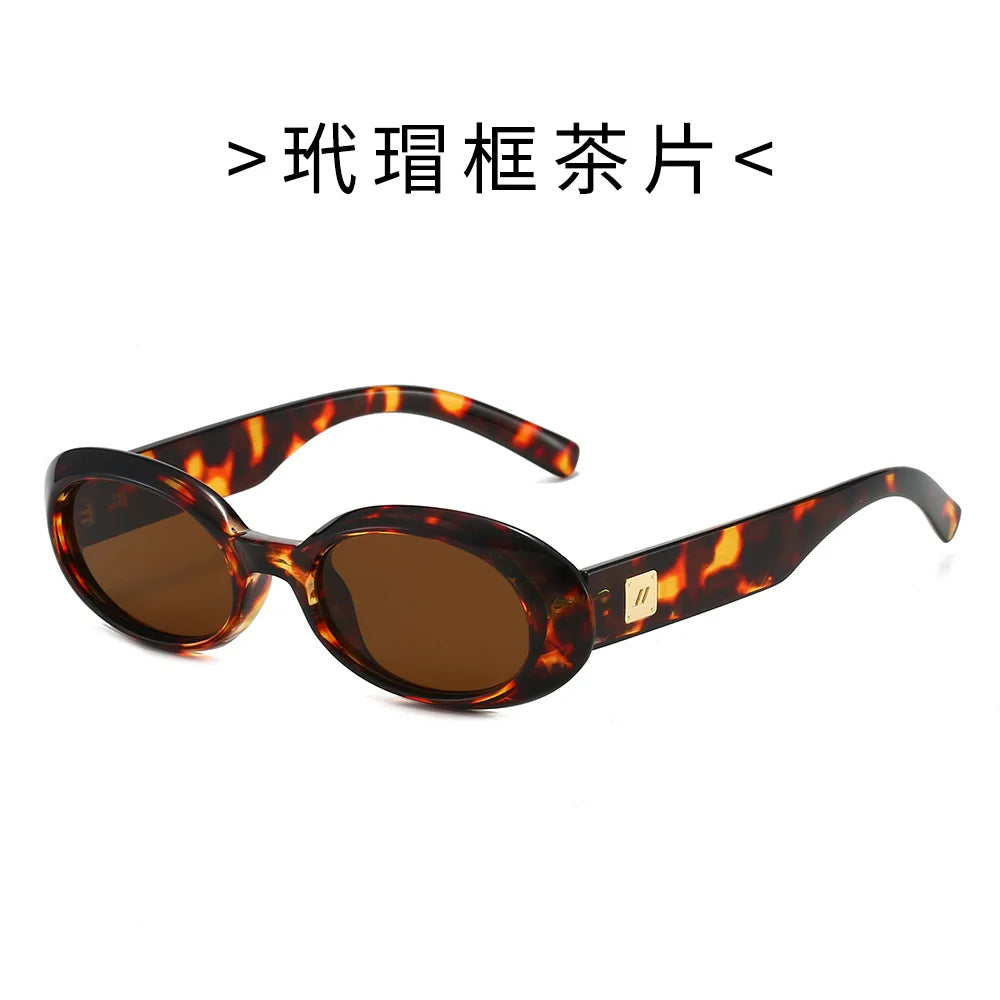 New Classic Small Oval Sunglasses for Men and Women  Minimalist Retro Shades for Street Style