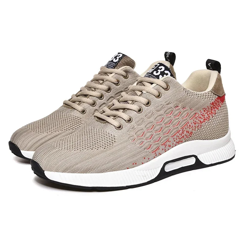 New Men's and Women's Sports Shoes Flying Mesh Surface Breathable EVA Sole Soft Lightweight Non-slip Tennis Shoes Comfortable