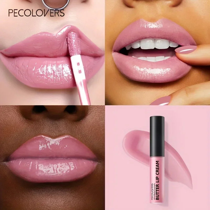 Lip Gloss Long Lasting Nude Lip Makeup Hydrating Lip Gloss with Essential Oil Liquid Lipstick