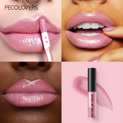 Lip Gloss Long Lasting Nude Lip Makeup Hydrating Lip Gloss with Essential Oil Liquid Lipstick