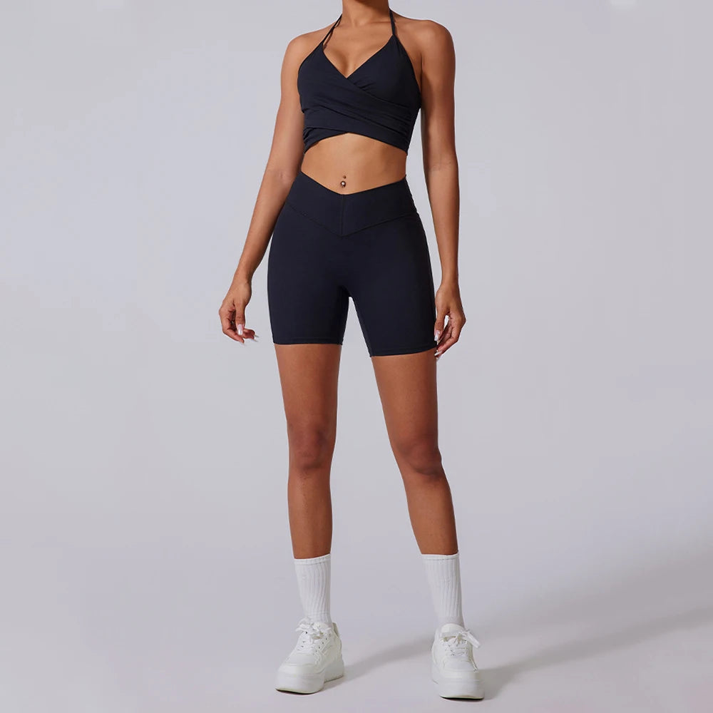 2PCS Yoga Suit Sports Set Women Tracksuits Gym Set Women Running Training Flared Pant Long Sleeve Sports Shirt Workout Clothing