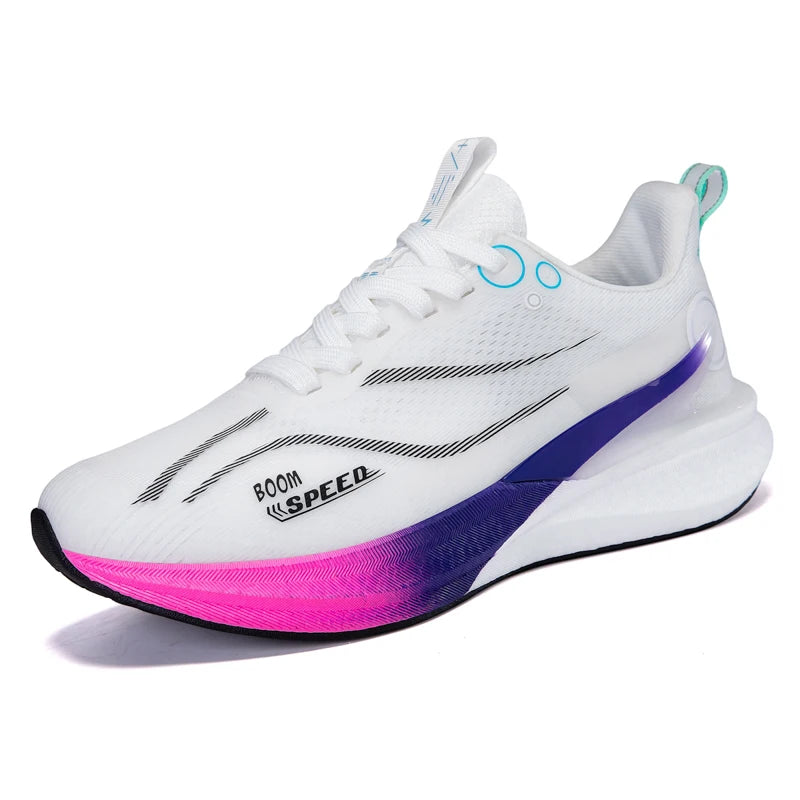 The New Carbon Board Running Shoes Are Suitable For Men And Women Shock Absorption Breathable Marathon Running Shoes