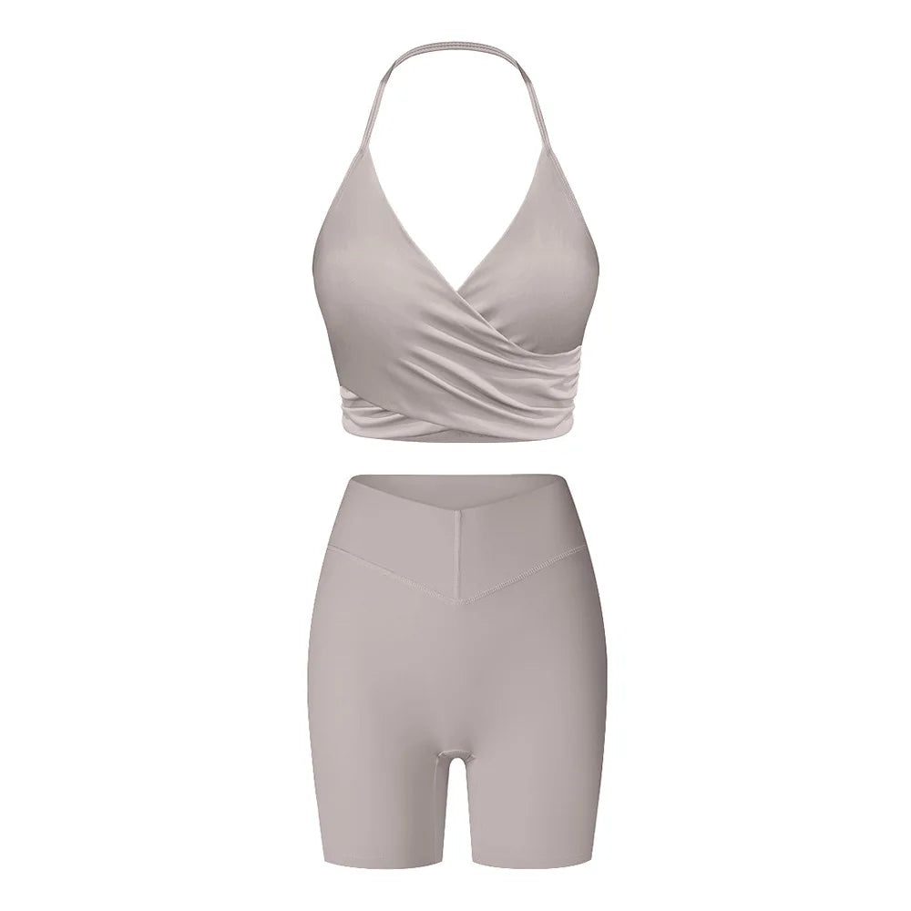 2PCS Yoga Suit Sports Set Women Tracksuits Gym Set Women Running Training Flared Pant Long Sleeve Sports Shirt Workout Clothing