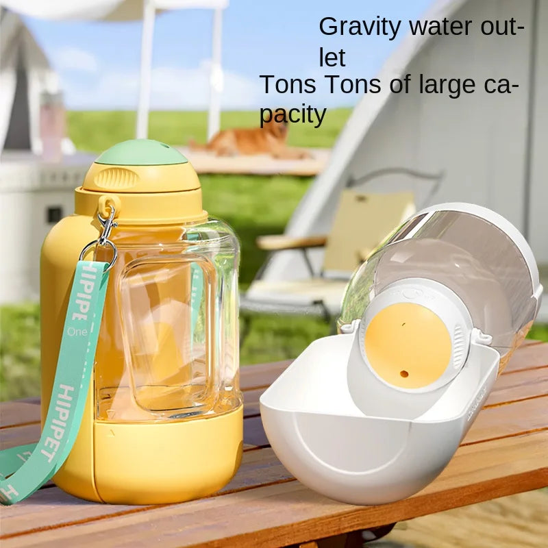 Large-capacity Outing Kettle  Pet Dog Water Cup  Tumbler  Teddy Dog walking Cup Dog Food Supplies