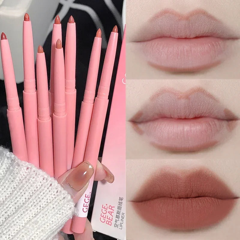 Lipstick Pen Matte Nude Lip Liner Pencil Set Waterproof Lasting Velvet Contouring Lips Makeup Cosmetics