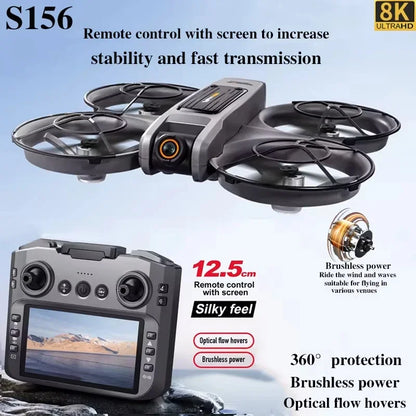 Xiaomi S156 Drone GPS 8K Professional HD 360° Dual Camera Screen Remote Control  Brushless Motors Obstacle Avoidance Quadcopter
