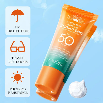 Sunscreen for Face Protector Solar skincare Dual Tube Multi Effect