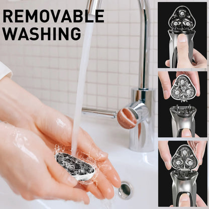 Shaver for Men 3D Floating Blade Washable Type-C USB Rechargeable Shaving Beard Machine