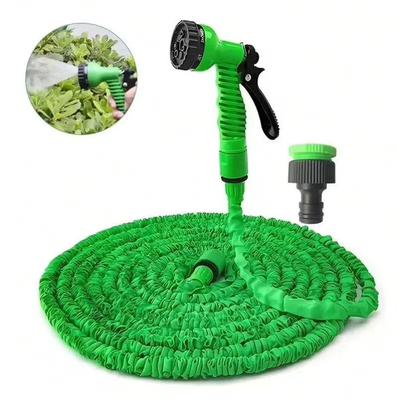 25ft -200ft retractable magic hose, high-pressure car washing device, water gun, household garden watering hose, garden water