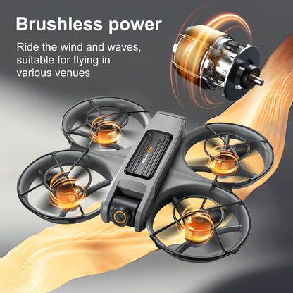 2025 S156 Screen Mini Drone With 90° Electric Adjustable 8K HD Camera WiFi Light Flow Drone Pocket Brushless RC Quadcopter Toy