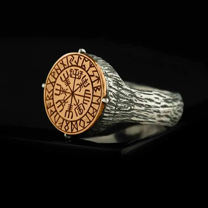 Gold Viking Ring Luxury Personality Fashion Lucky Anel for Men Gift Jewelry
