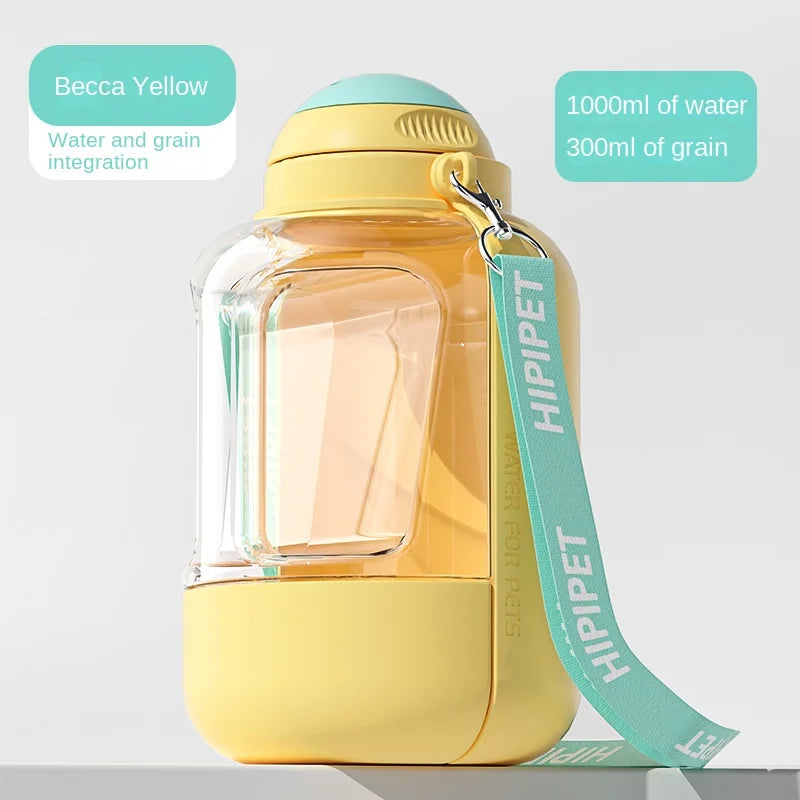 Large-capacity Outing Kettle  Pet Dog Water Cup  Tumbler  Teddy Dog walking Cup Dog Food Supplies