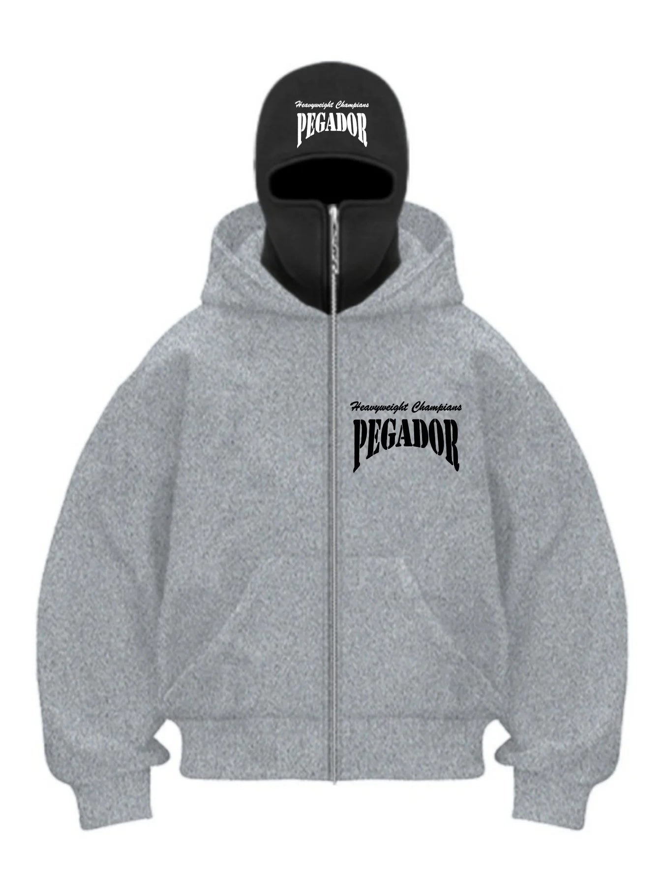 New men's and women's casual sportswear for autumn and winter 2025, with hooded face mask design and warm design