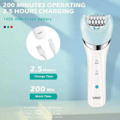 VGR Epilator 5 In 1 Electri Women Epilator Female Shaver