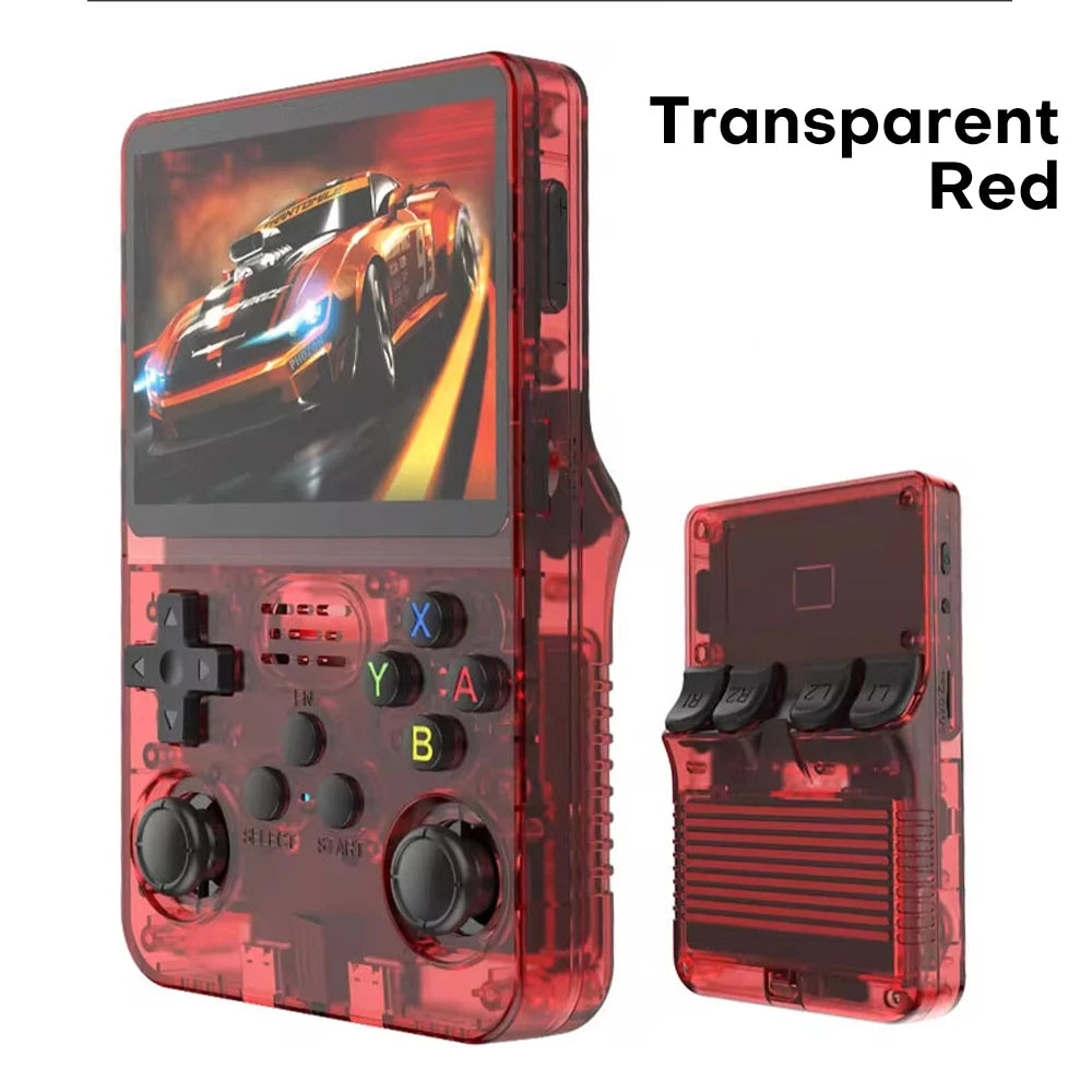 R36S Handheld Game Console 3.5 Inch 640*480 IPS OCA Screen RK3326 Chip 64/128G 15000+Games Portable Pocket Game Player Kids Gift