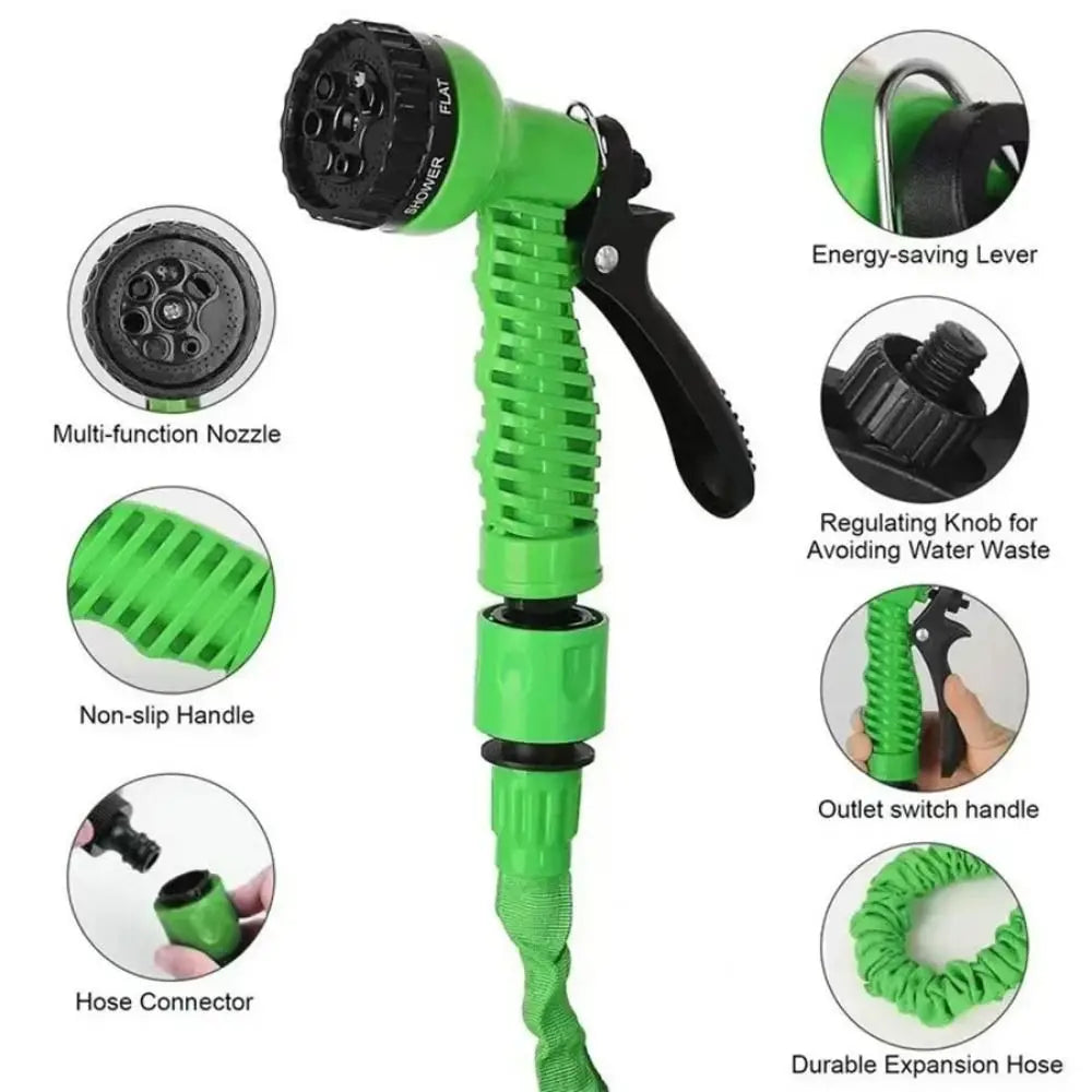 retractable magic hose, high-pressure car washing device, water gun, household garden watering hose, garden water