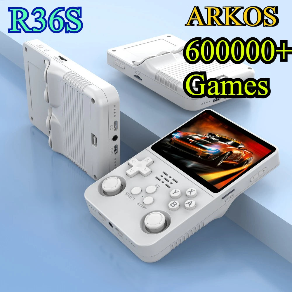256G Open Source R36S Video Game Console Linux System 3.5 Inch IPS Screen Portable Pocket Video Player 64G/128G best Game gift