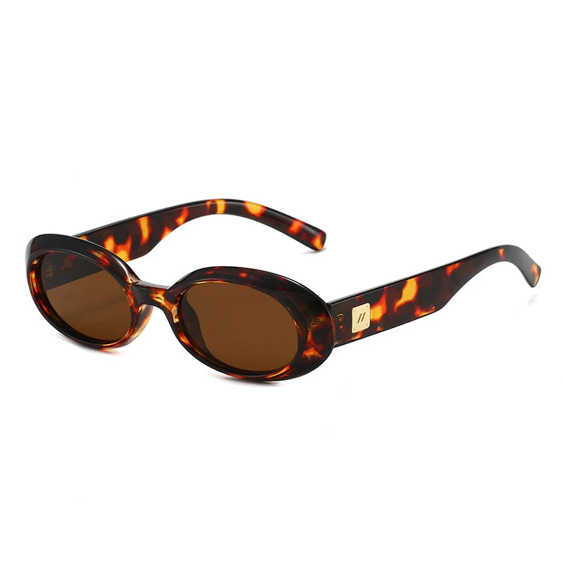 New Classic Small Oval Sunglasses for Men and Women  Minimalist Retro Shades for Street Style