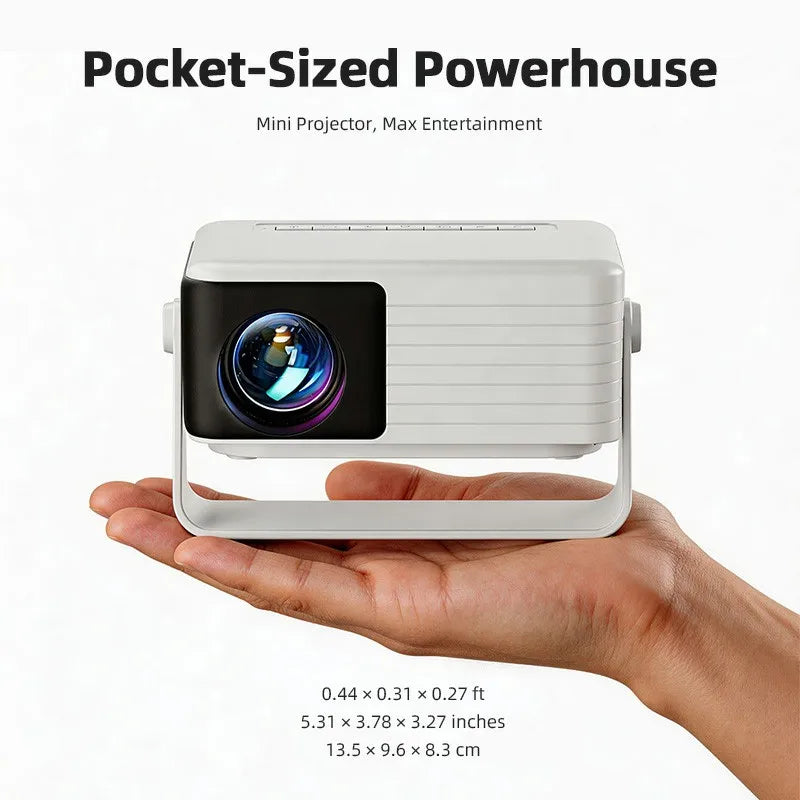 MINI Projector Smart TV AUN Y3 Rotatable Palm Sized Home Theater Cinema VideoProjector Beamer TF USB U Disk for Full HD Wired Mirror IPhone 4K Via HDMI Port Projectors