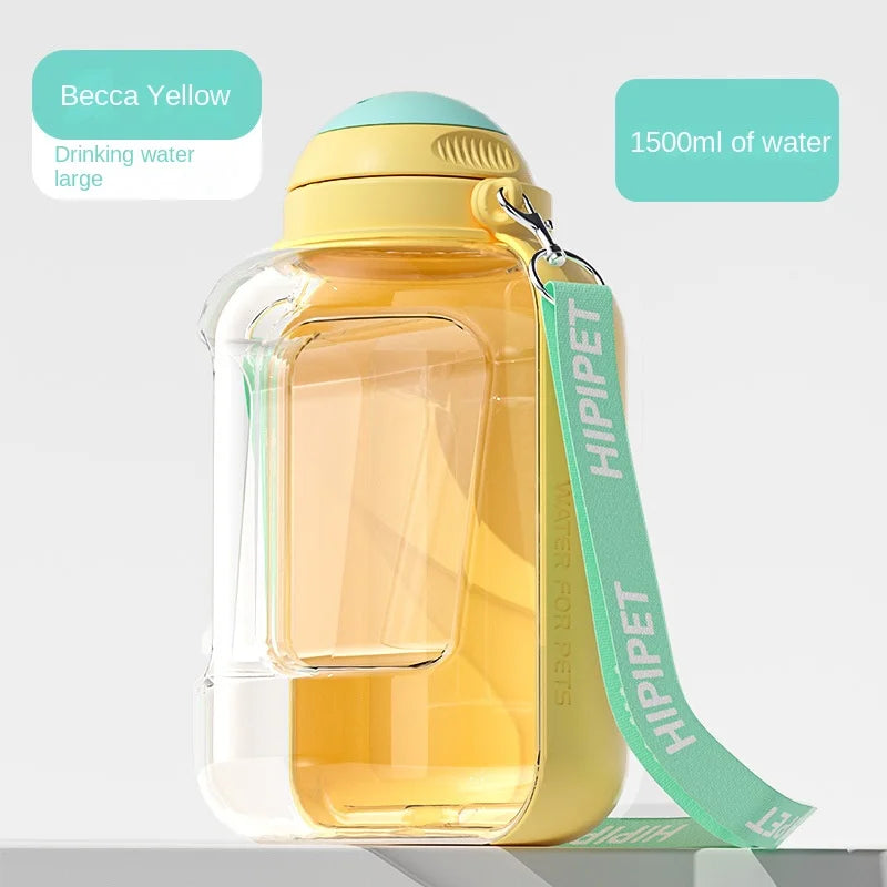 Large-capacity Outing Kettle  Pet Dog Water Cup  Tumbler  Teddy Dog walking Cup Dog Food Supplies