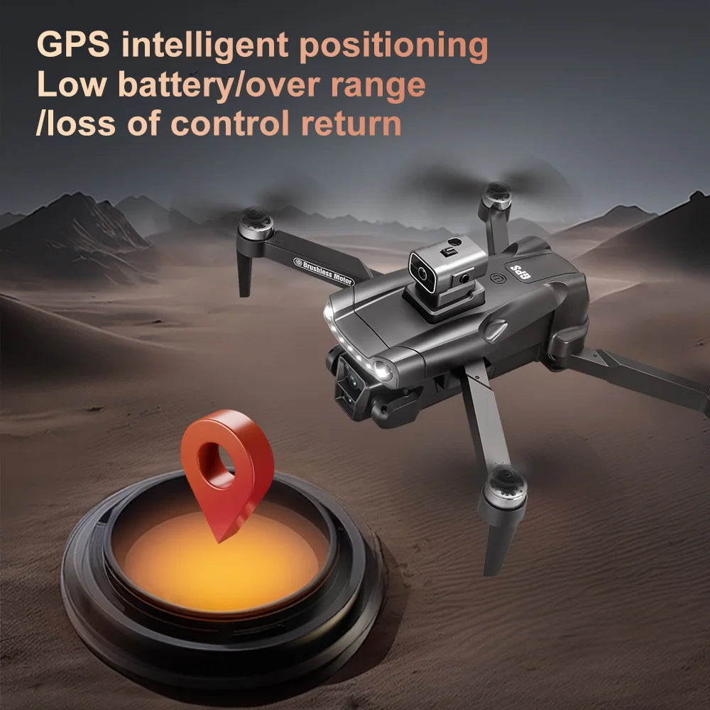 Xiaomi V198MAX GPS Drone 8K Professional Camera Aerial FPV Brush Laser Obstacle with Large Screen Remote Control Folding Dron
