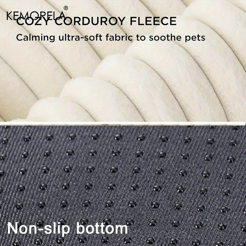 Orthopedic Plush Dog Bed Mattress High Resilience Support All Seasons Fluffy Pet Bed for Medium to Large Dogs Bedroom Friendly