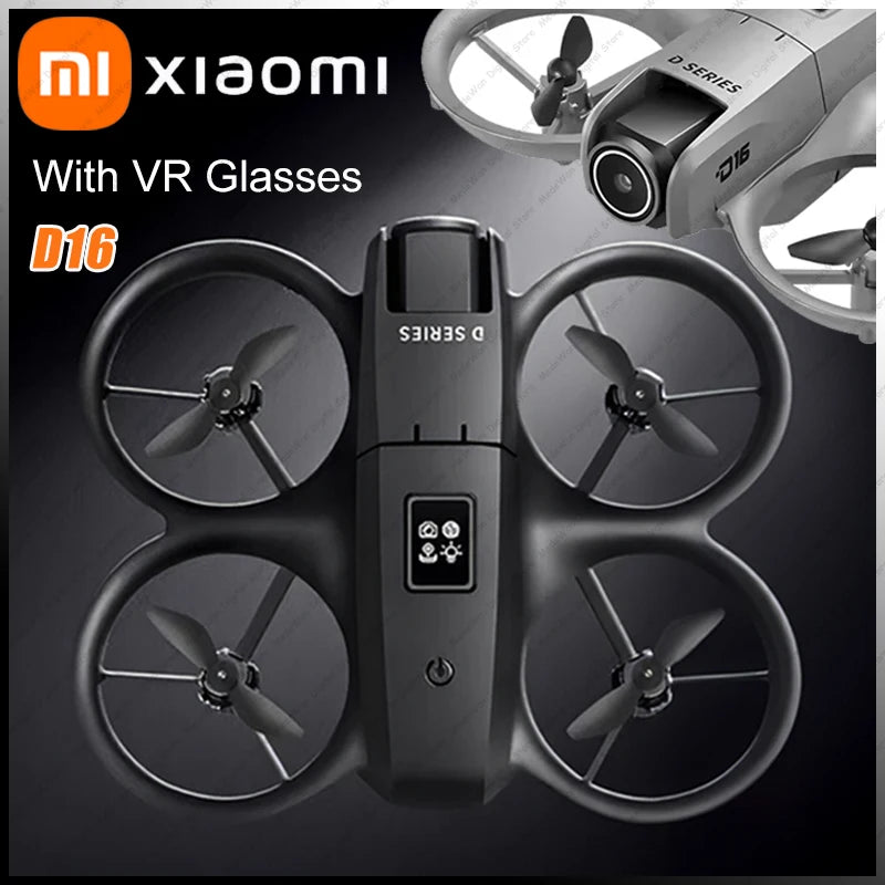 Xiaomi D16 Drone Bushless Motor 8K HD Aerial Profesional With VR Glasses Helicopter Optical Flow GPS Positioning Avoidance Drone