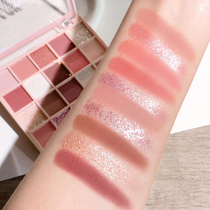 High Gloss Cement Grey Rose Brown Color Tone Matte Glitter Daily Makeup Dry Rose Eyeshadow For Music