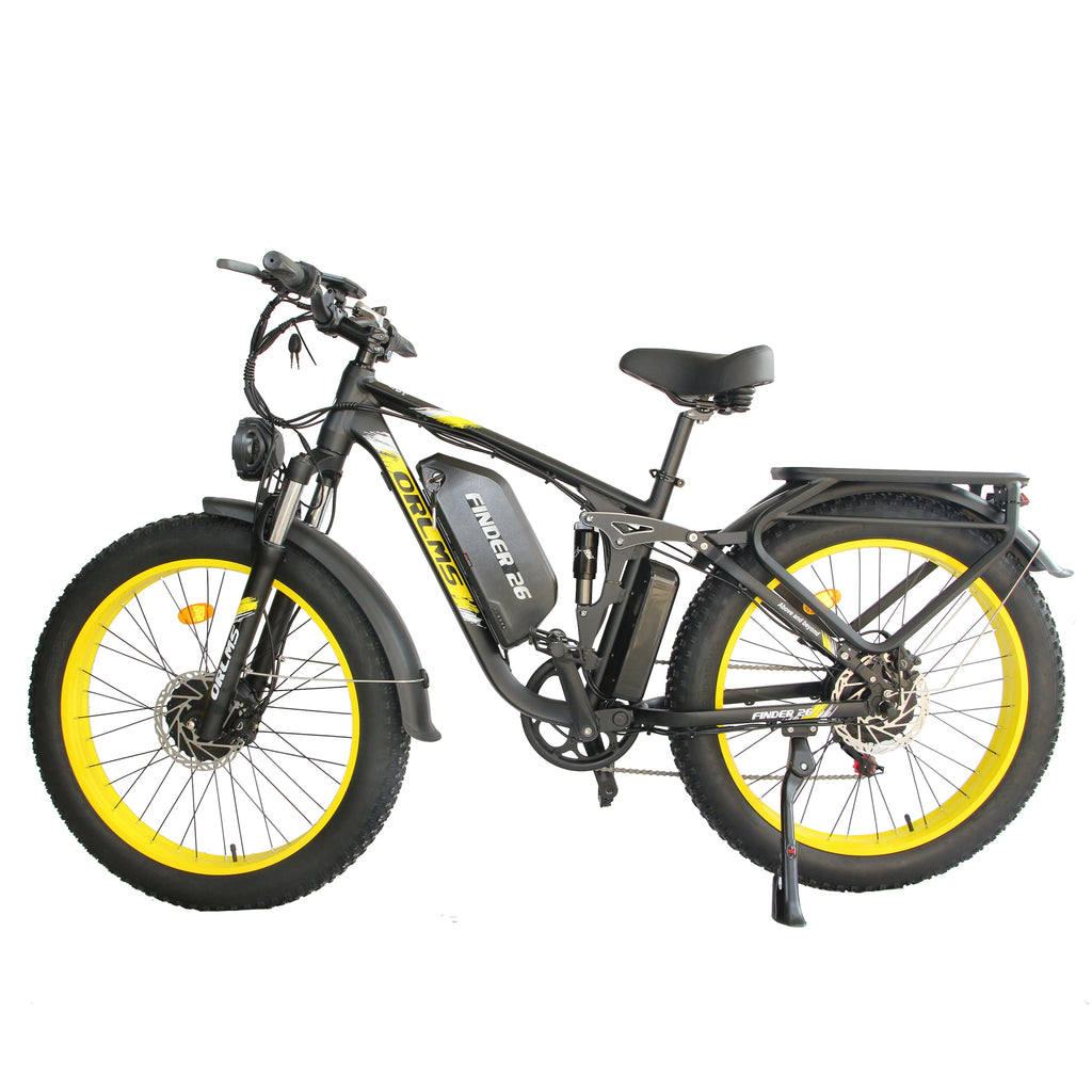 ORLMS V3 Electric Bicycle 3000W Peak Dual Motor 52V25AH Battery Electric Bike For Adult 26” Tire Commuting E-Bicycle