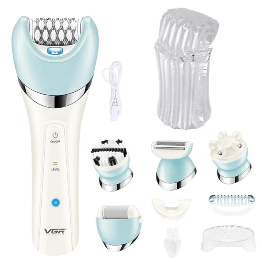 VGR Epilator 5 In 1 Electri Women Epilator Female Shaver
