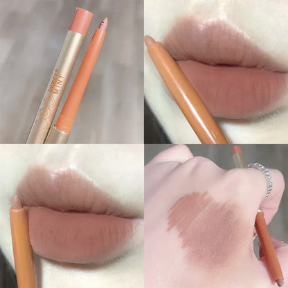 Lipstick Pen Matte Nude Lip Liner Pencil Set Waterproof Lasting Velvet Contouring Lips Makeup Cosmetics