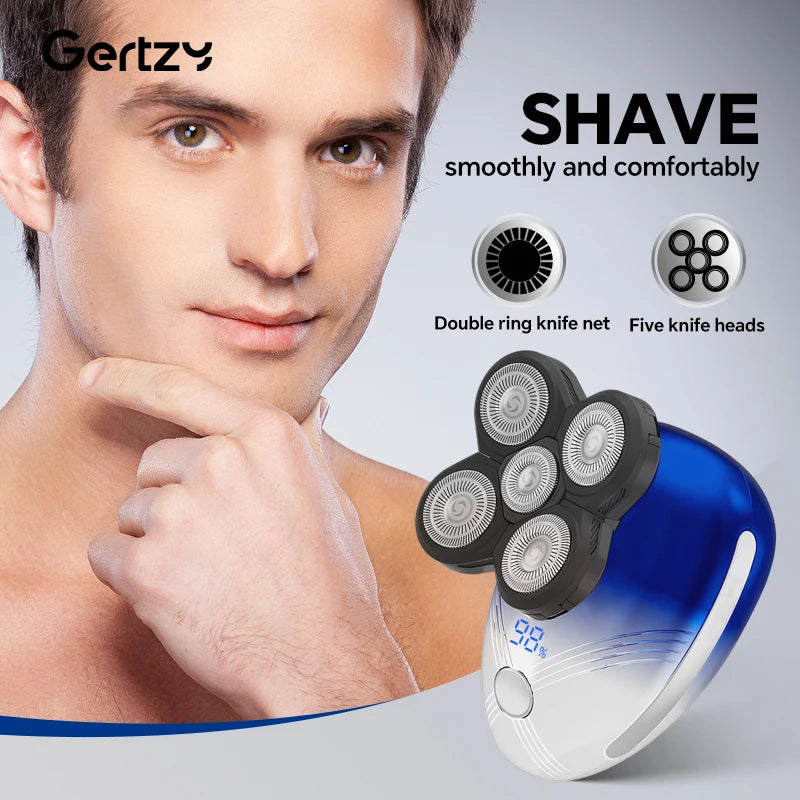 Ultimate men's cordless rechargeable electric shaver with rotating blades