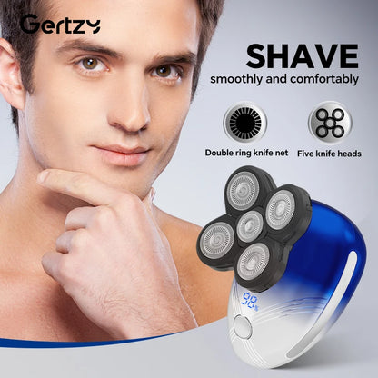 Ultimate men's cordless rechargeable electric shaver with rotating blades