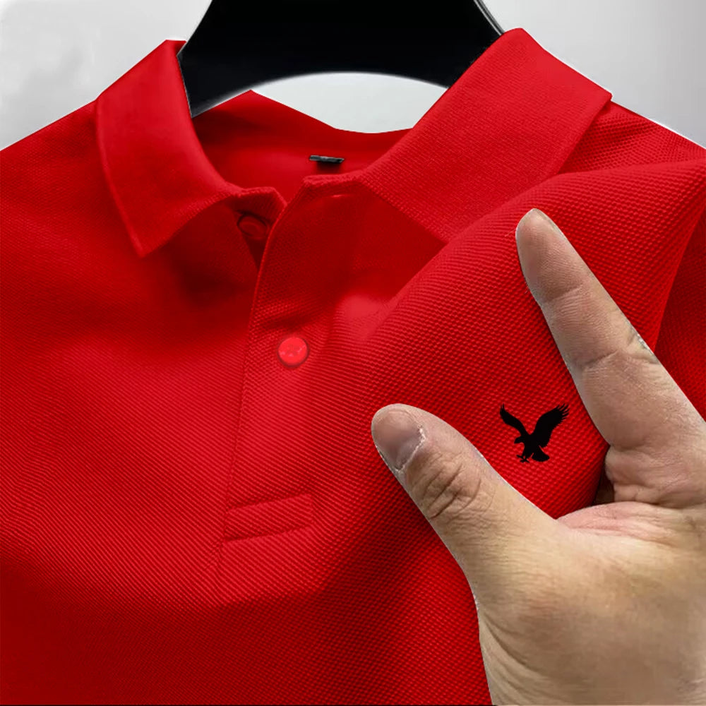 Summer New POLO Shirt Men's Lapel Casual Versatile Business High Quality Breathable Short Sleeve Printed Multicolor T-shirt Top