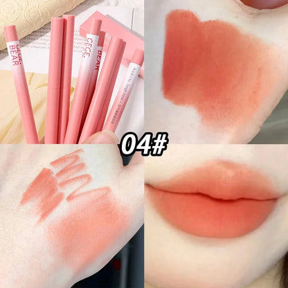 Lipstick Pen Matte Nude Lip Liner Pencil Set Waterproof Lasting Velvet Contouring Lips Makeup Cosmetics