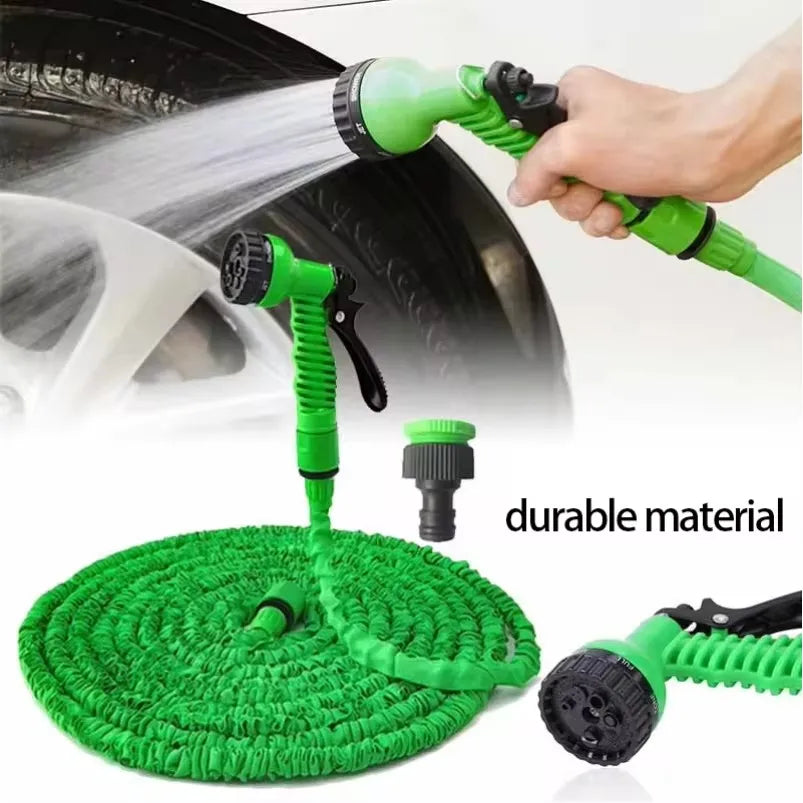 25ft -200ft retractable magic hose, high-pressure car washing device, water gun, household garden watering hose, garden water