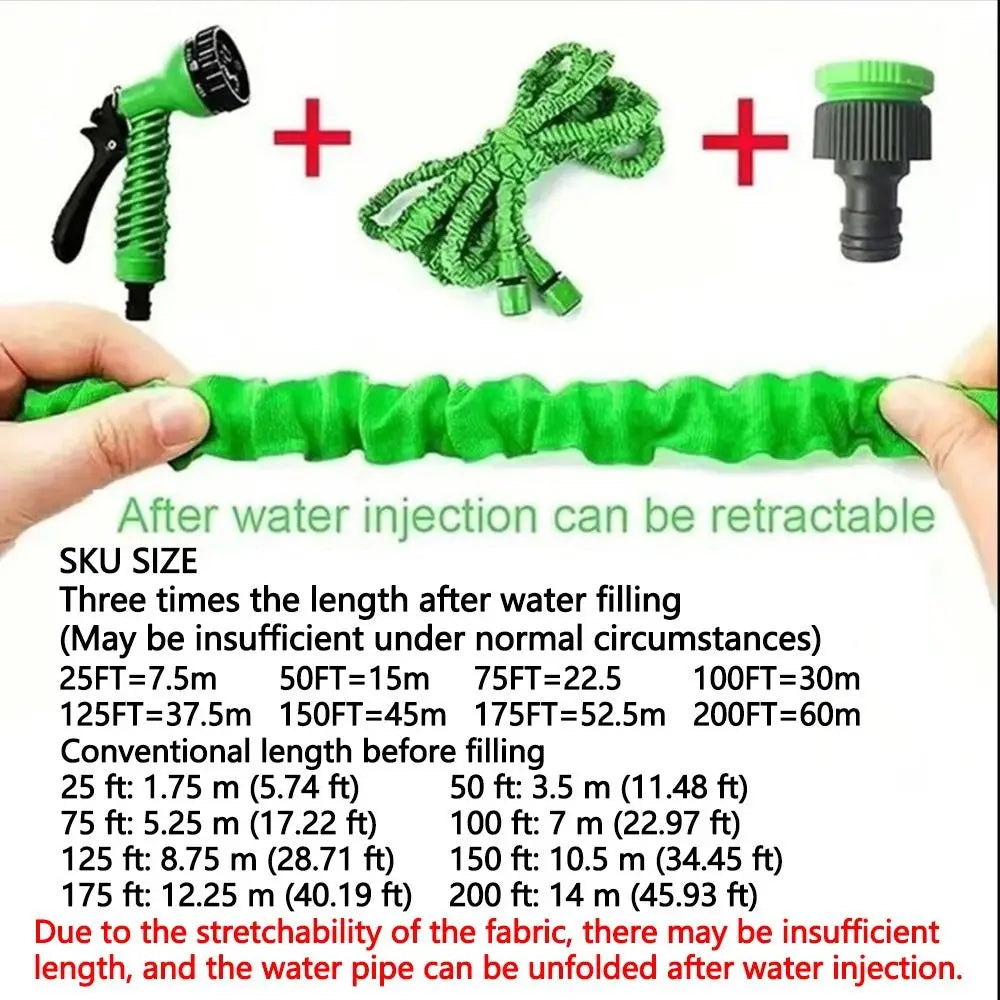 retractable magic hose, high-pressure car washing device, water gun, household garden watering hose, garden water