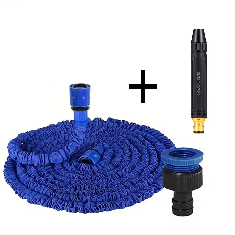 25FT-200FT Expandable Magic Hose Home Garden Watering Water Pipes High-Pressure Car Wash Cleaning Water Gun Gardening Supplies