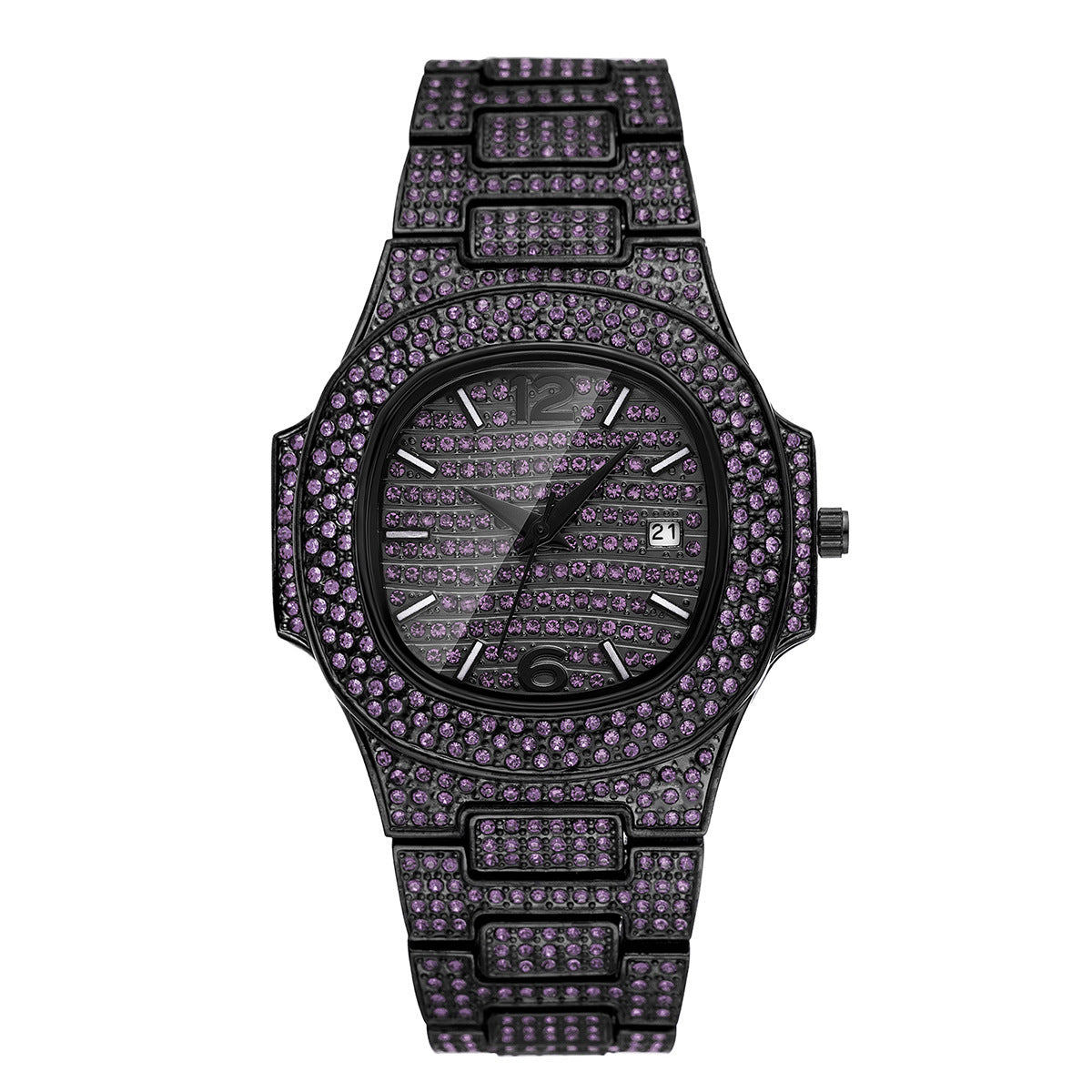 Niche Hip Hop Color Diamond Full Diamond Men's Watch