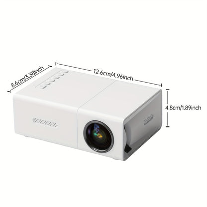 Portable Video Projector, Home Theater Projector, Mini Outdoor Projector, 1920*1080P Resolution, Supports Mobile Phone Projection, Suitable for Ios/Tv Stick/Usb/Laptop And Other Devices
