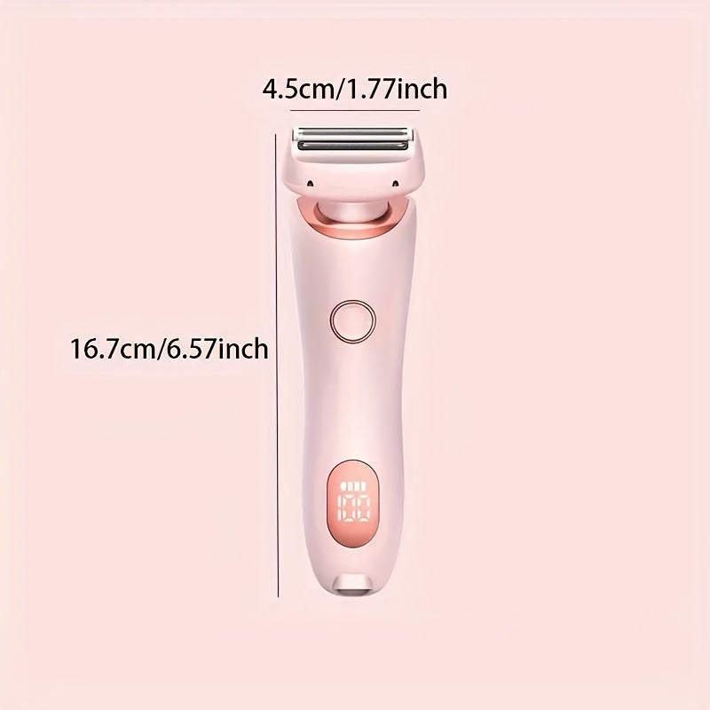 2-in-1 Lip & Body Shaver for Women - IPX7, Portable Electric Razor with Stainless Steel Blades, Ideal for Lips, Chin, Armpits, Peach Fuzz, Fingers, Neck & Cheeks - Perfect Gift for Her, Beauty Razor|Modern Aesthetic|Stainless