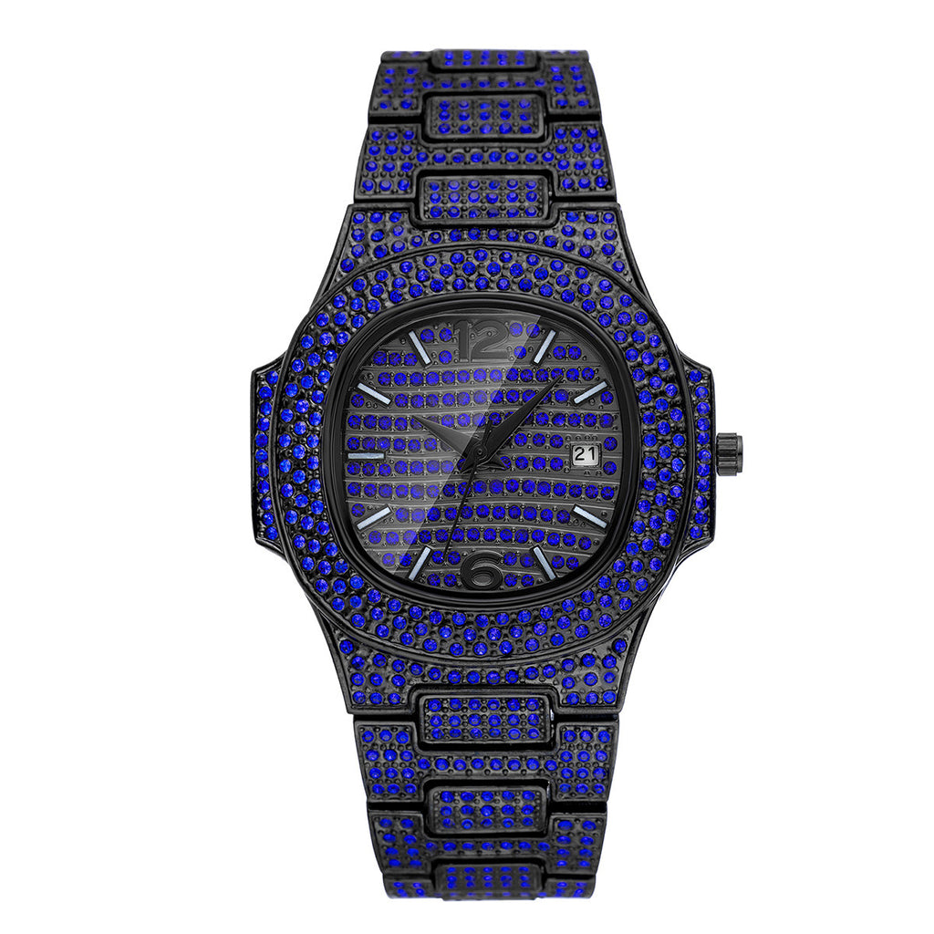 Niche Hip Hop Color Diamond Full Diamond Men's Watch