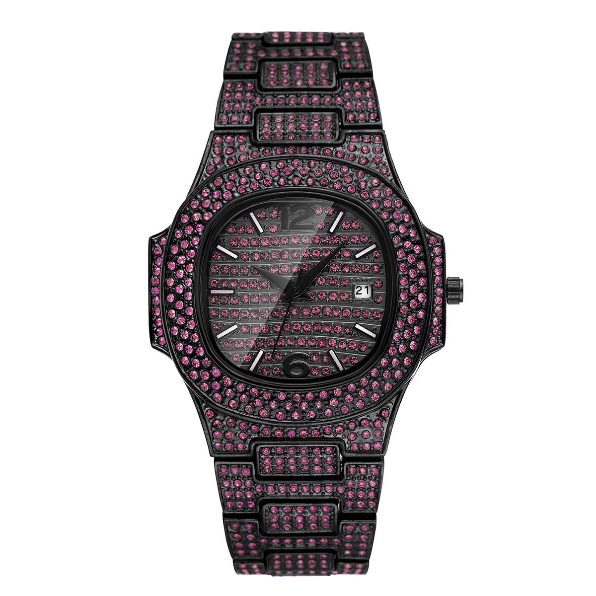 Niche Hip Hop Color Diamond Full Diamond Men's Watch